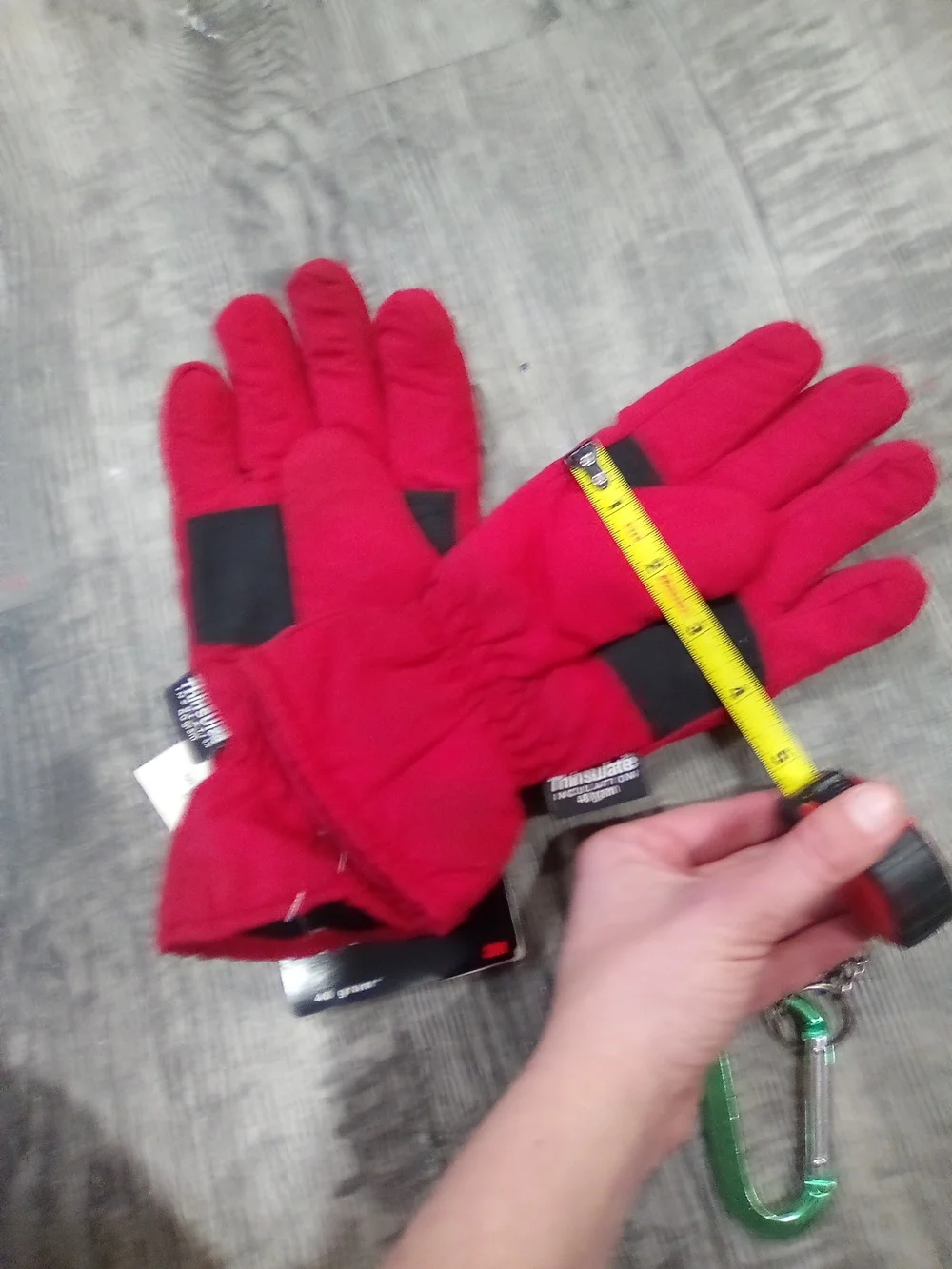 3M Thinsulate Red Women's Winter Gloves